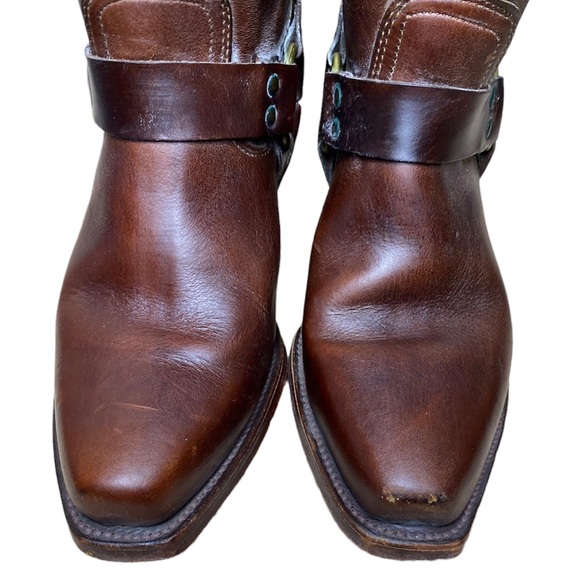 Vintage Frye Harness 12R Western Tall Boots size 9.5 - Picture 6 of 14